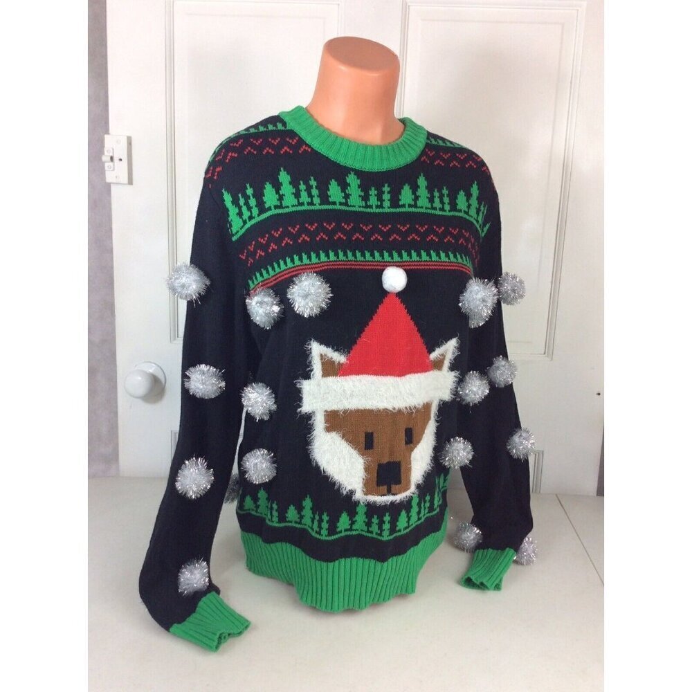 Spencers Ugly Christmas Sweater Womens Medium